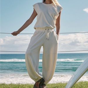 Throw and go onside free people lounge jumpsuit